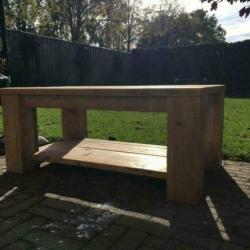 Salontafel / bijzettafel van steigerhout