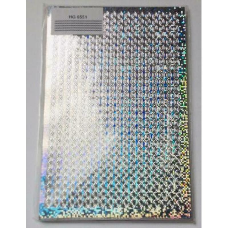 Randjes glitter laser stickers