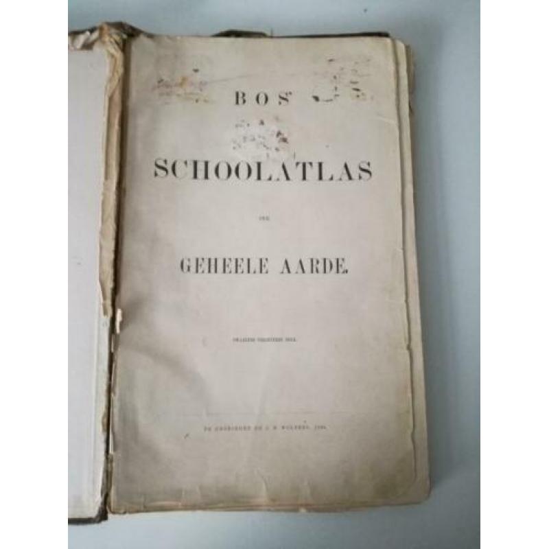 Bos Schoolatlas Der Geheele Aarde