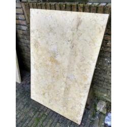 Marmer blad / plaat geel 115 x 76 x 3 cm, natuursteen