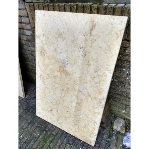Marmer blad / plaat geel 115 x 76 x 3 cm, natuursteen