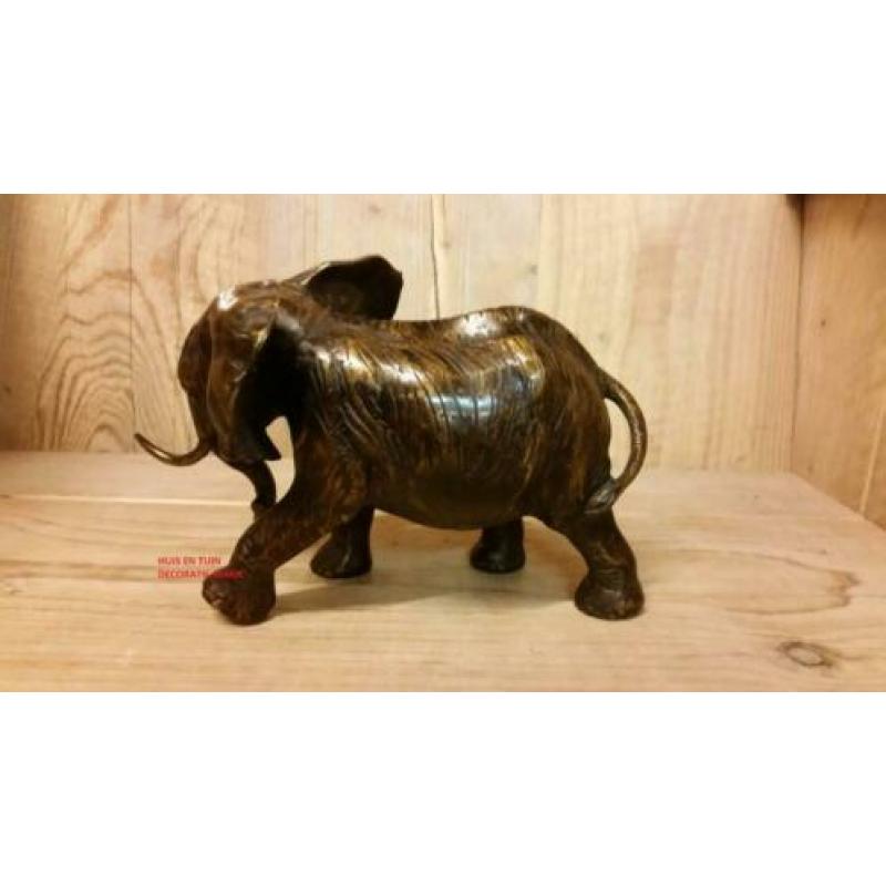 Bronzen beeld / OLIFANT / 14 cm hoog