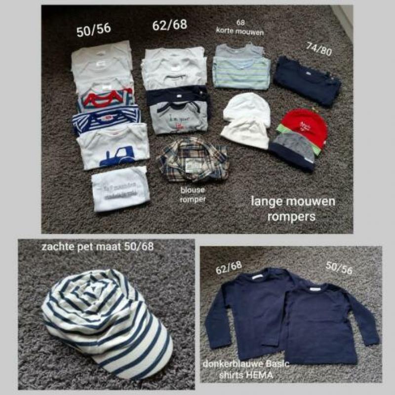 Pakket jongens kleding maat 50/56