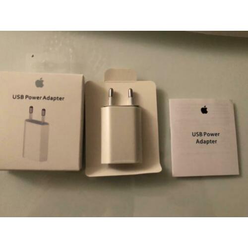 Originele Apple adapter en evt ook oplader