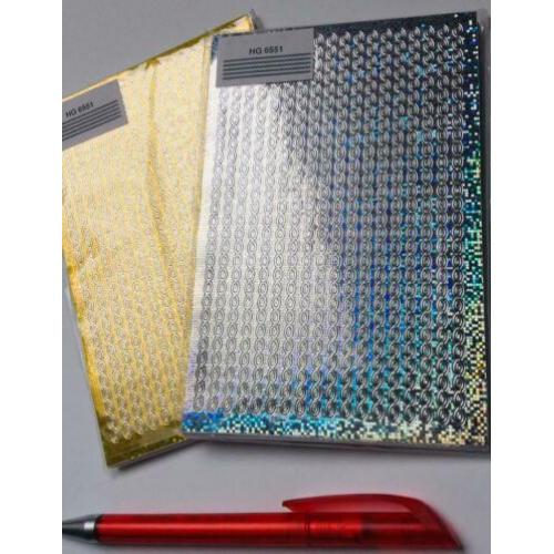 Randjes glitter laser stickers