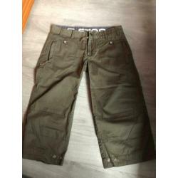 G star driekwart broek groen Mt 30