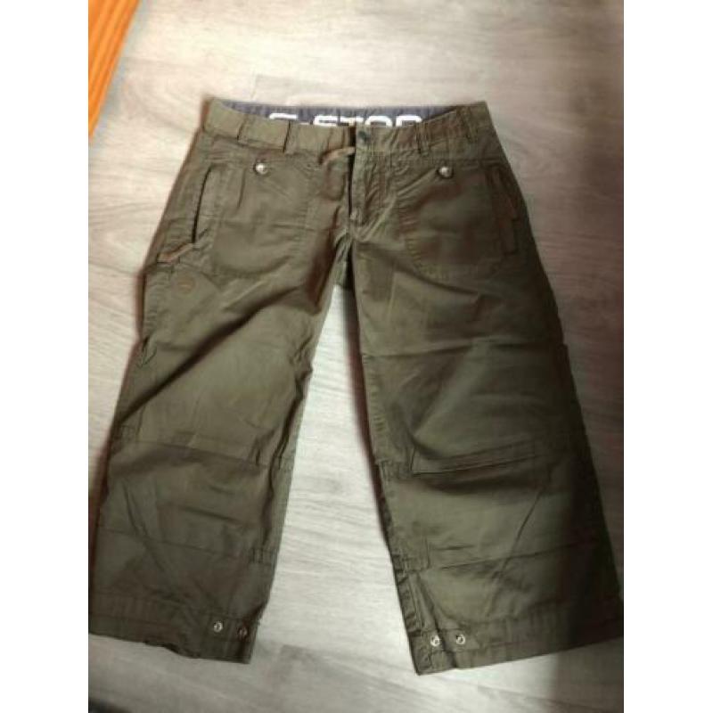 G star driekwart broek groen Mt 30