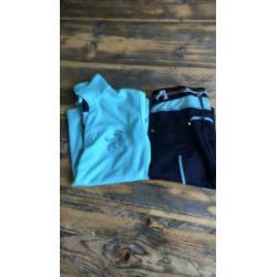 2 x set rijkleding en rijlaarzen..