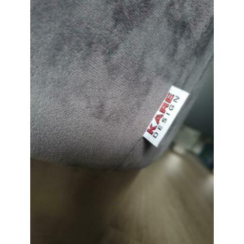 Kare design poef grijs