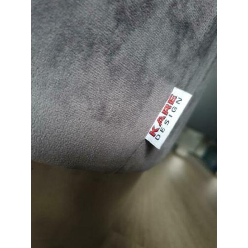 Kare design poef grijs