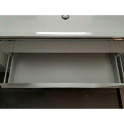 Hoog glans wit 120cm badmeubel