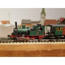 Arnold locomotief met 4 wagons "Jahreszug 1993 " van de Kpev