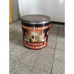 Vintage Douwe Egberts winkel blik
