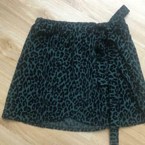 Groene soepele rok Ambika Leopard print maat S