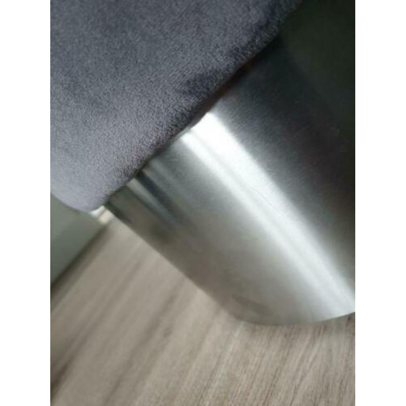 Kare design poef grijs