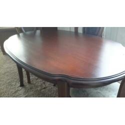 Salontafel /Eettafel + 4stoelen
