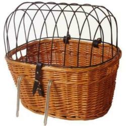 FIETSMAND RIET VOOROP + METALEN REK 40 x 50 x 44 cm (nieuw)