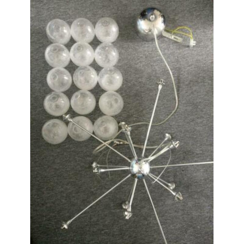 Moderne luxe hanglamp glas Philips 15 lichtpunten