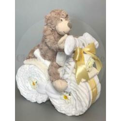 Gratis verzending Luiertaart Motor luiermotor Aap Bruin