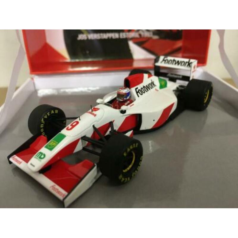 ✅ Jos Verstappen 1993 Estoril Footwork Mugen FA14 1:43 Spark