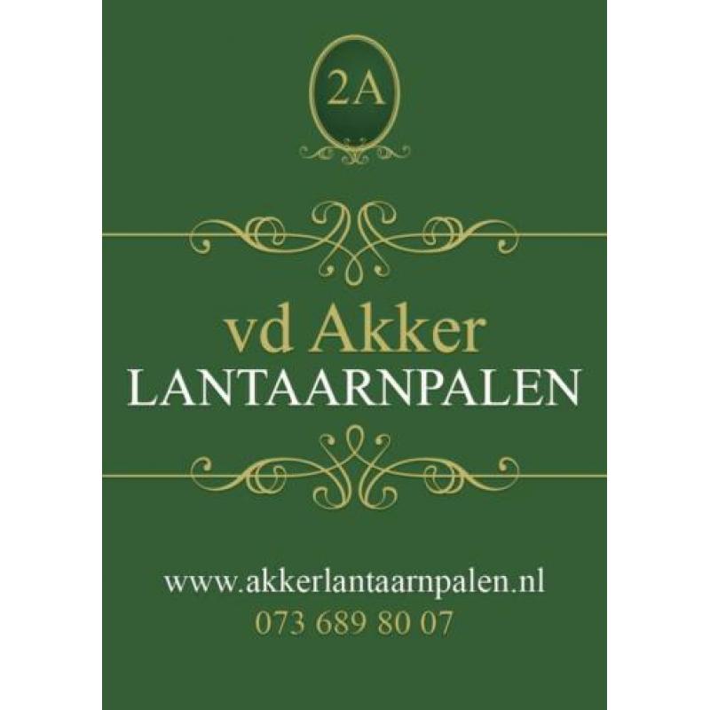 Mooie groene dikwandige gietijzeren lantaarnpaal van 225cm h