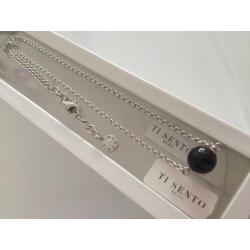 Nieuw mooie elegante zilveren ketting Ti-Sento incl hanger