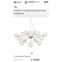 Moderne luxe hanglamp glas Philips 15 lichtpunten