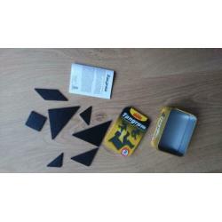 Spel Mini Tangram puzzel Schmidt in Blik Reiseditie Reisspel