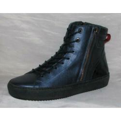 MUOVITI maat 37 lerensneaker/rits blauw - gratis verzenden