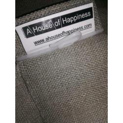 Overgordijnen linnen A House of Happyness zand H240 B 180
