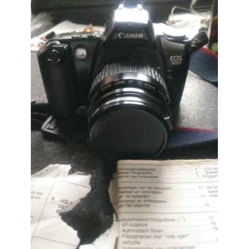 canon Eos 500 met zoomlens