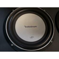 Rockford Fosgate Punch p1 dubbele 10'' met Gepoorte kist.