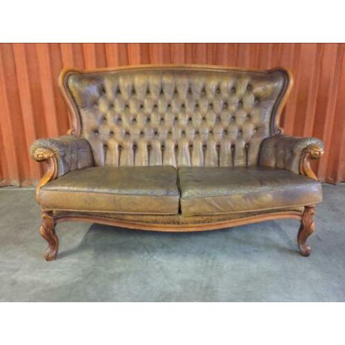 ????Canapé Chesterfield bank style Louis XVl