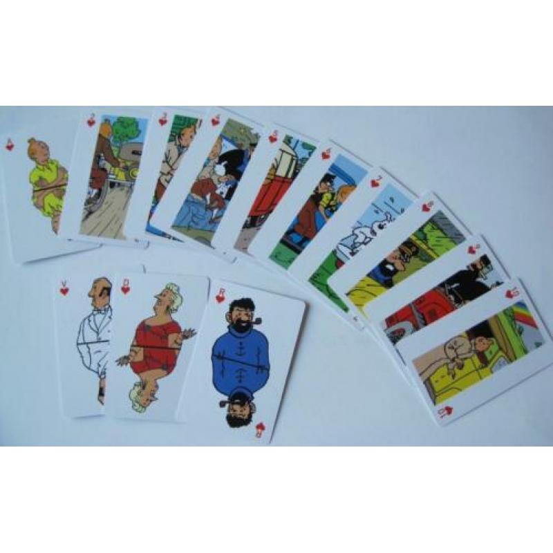 speelkaarten - kaartspel van Kuifje - TinTin - Franse versie