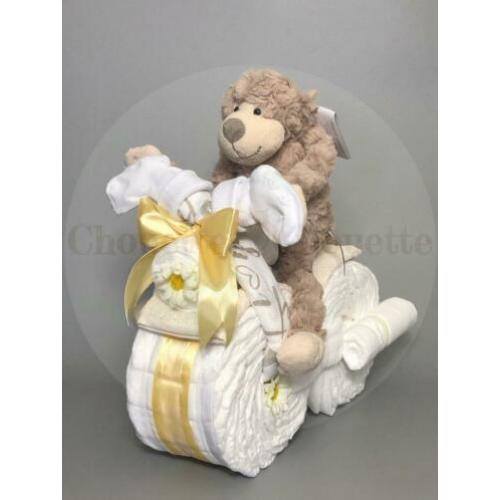 Gratis verzending Luiertaart Motor luiermotor Aap Bruin