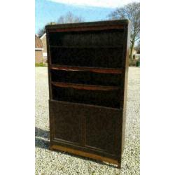 179, Antieke mahoniehouten boekenkast te koop (opknapper)