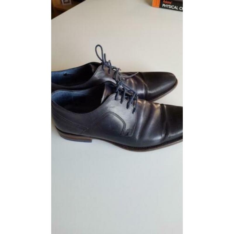 Herenschoenen leer 41 blauw