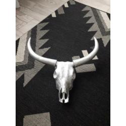Design Dierenkop Oss, wand, zilverkleurig zgan.