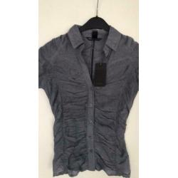 Mango blouse blauw nieuw maat small