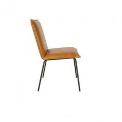 NIEUW! Stoel Floke Velvet cognac showmodel fauteuil
