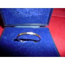 Echt zilveren ring met fijn werkje 925