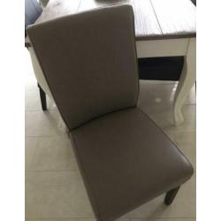 6 eetkamerstoelen in 3 kleuren zgan