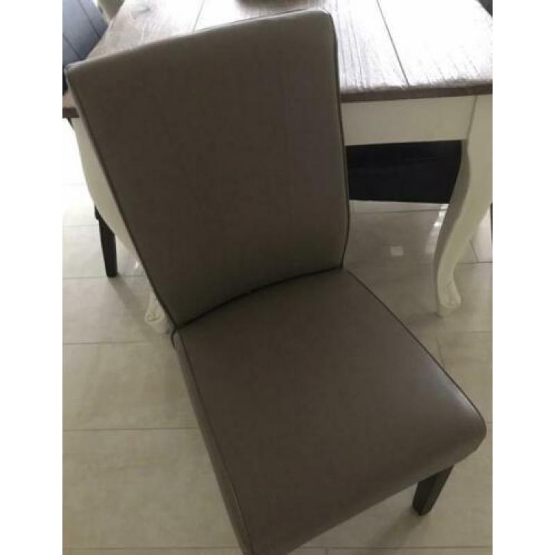 6 eetkamerstoelen in 3 kleuren zgan