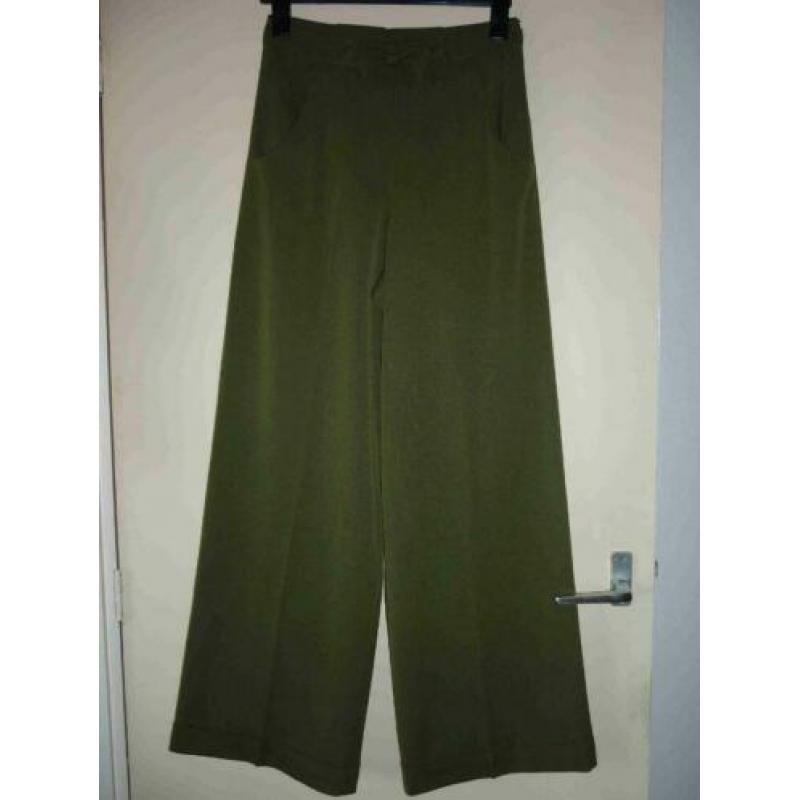 Banned dancing days high waist wijde pijpen broek S M
