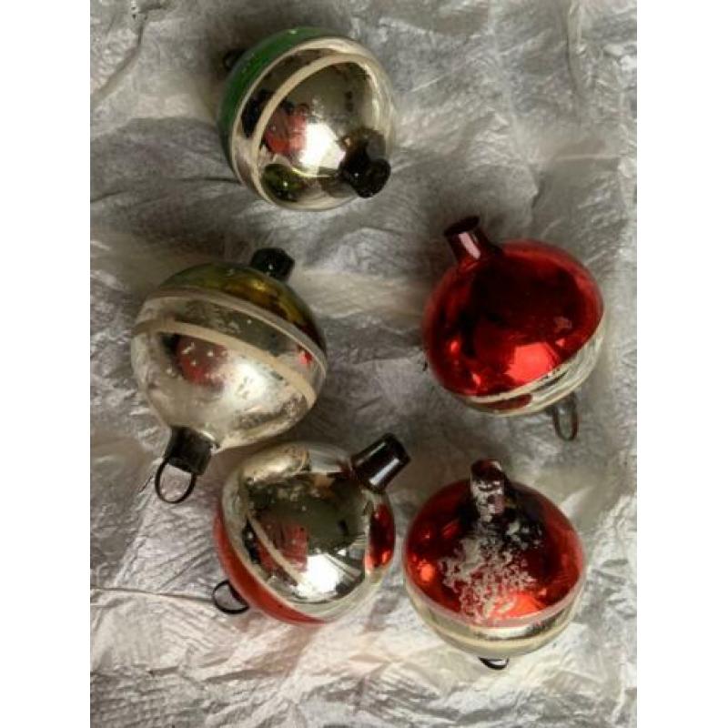 Kleine antieke kerstballen