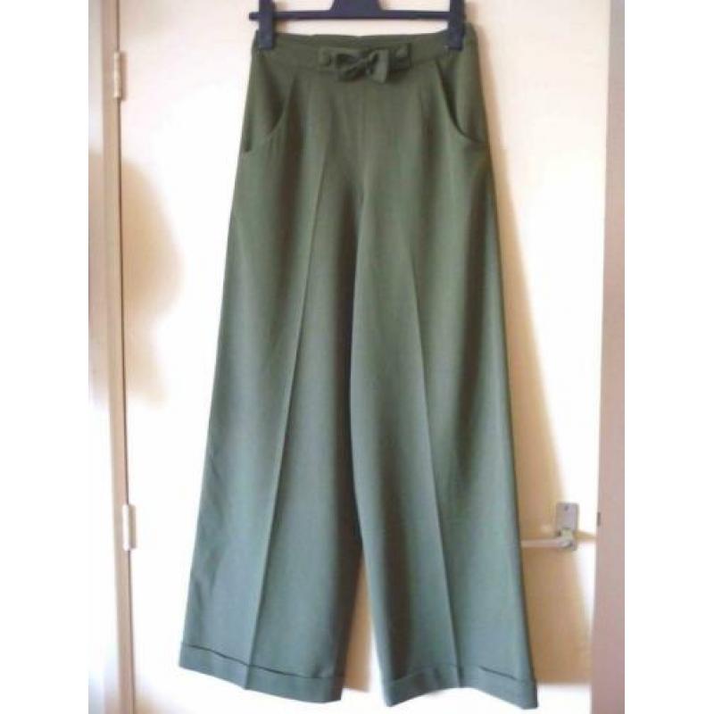 Banned dancing days high waist wijde pijpen broek S M