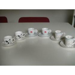 Espresso kop/schotels- Illy -Jet ter Steege - Douwe Egberts-