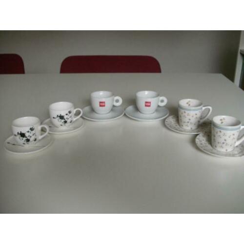 Espresso kop/schotels- Illy -Jet ter Steege - Douwe Egberts-