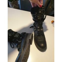 Leren bikerboots / laarsjes van replay maat 40????