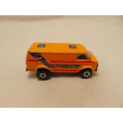 Chevrolet van 1975 1:74 Matchbox mb 68 oranje